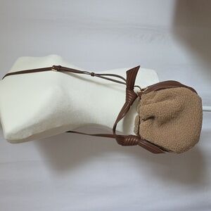 Oryany Tan Selena Faux Shearling Bucket Bag